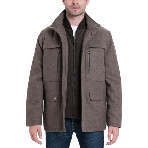 brown michael kors coat|michael kors wool winter coats.